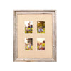 Rustic Signature Picture Frame with Multi Opening Burlap Mat