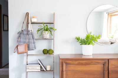 Rustic Farmhouse Bookcase Ladder (Picket)