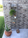 Rustic farmhouse wooden ladder