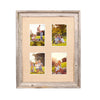 Rustic Signature Picture Frame with Multi Opening Burlap Mat