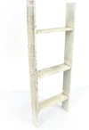 Sturdy wooden blanket ladder side look