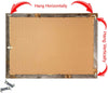 Hang and stand dual functioning wooden picture frame backside