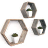 Rustic Farmhouse Floating Hexagon Shelves