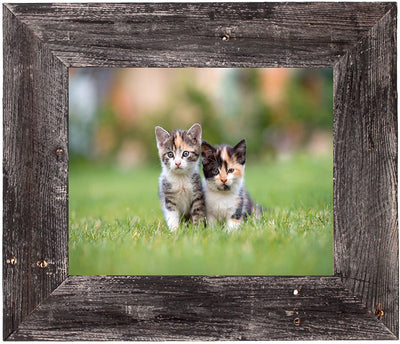 BarnwoodUSA Farmhouse Picture Frame with 3 Inch Wide Frame, 100% Reclaimed Wood