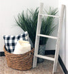 Wooden blanket ladder decorative idea