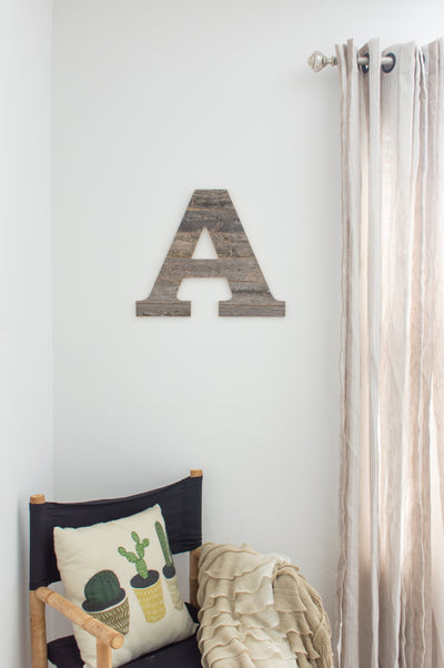 Distressed Barn Wood Letter | Alphabet Wall Decor | Wall Letters