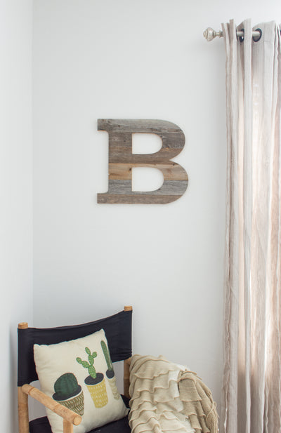 Distressed Barn Wood Letter | Alphabet Wall Decor | Wall Letters