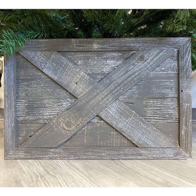 Christmas Tree Box Collar | Farmhouse Tree Box | Wooden Tree Skirt | 4 Sides