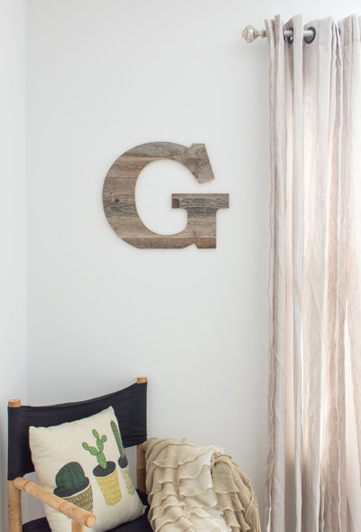 Distressed Barn Wood Letter | Alphabet Wall Decor | Wall Letters