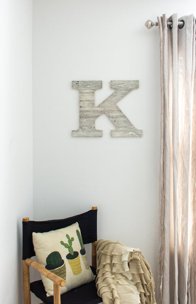 Distressed Barn Wood Letter | Alphabet Wall Decor | Wall Letters