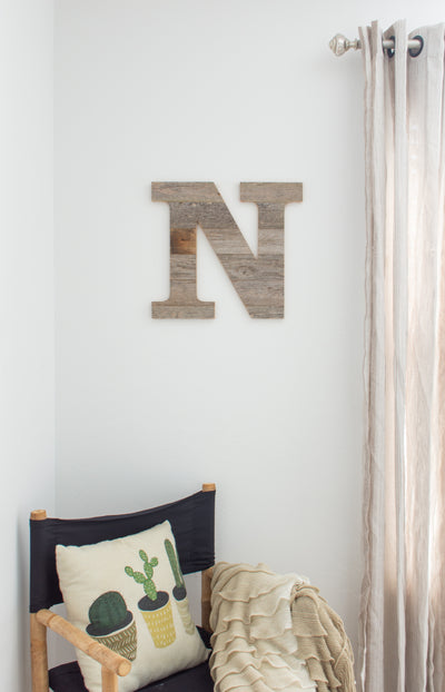 Distressed Barn Wood Letter | Alphabet Wall Decor | Wall Letters