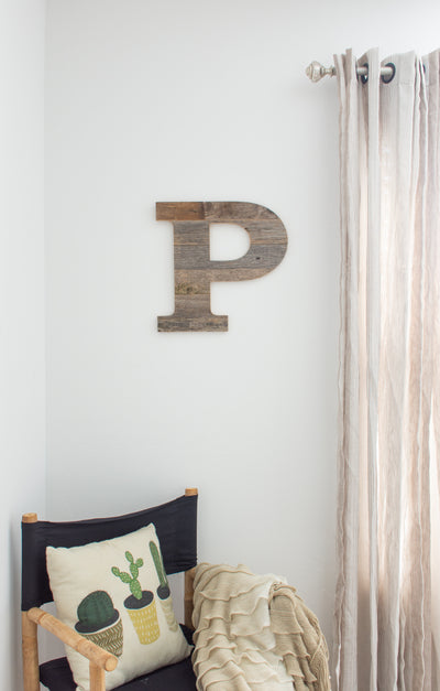 Distressed Barn Wood Letter | Alphabet Wall Decor | Wall Letters