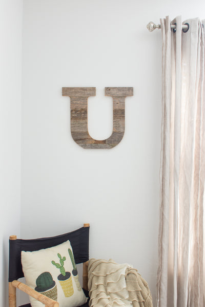 Distressed Barn Wood Letter | Alphabet Wall Decor | Wall Letters