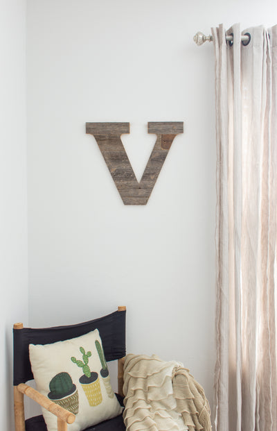 Distressed Barn Wood Letter | Alphabet Wall Decor | Wall Letters