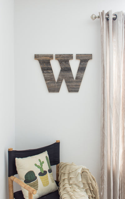 Distressed Barn Wood Letter | Alphabet Wall Decor | Wall Letters