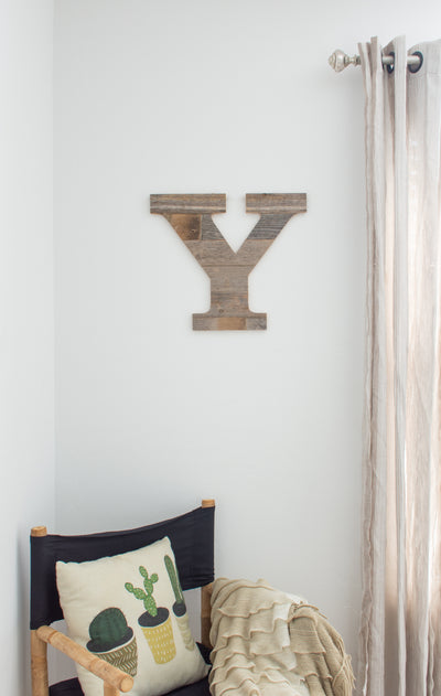 Distressed Barn Wood Letter | Alphabet Wall Decor | Wall Letters