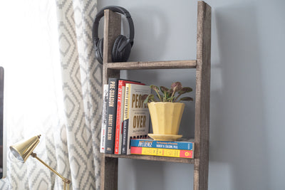 Rustic Farmhouse Bookcase Ladder (Picket)