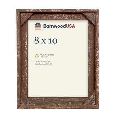 Rustic Farmhouse Signature Corner Block Picture Frame | Espresso