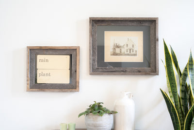 Rustic Signature Picture Frame with Cinder Mat