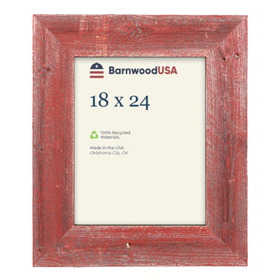 Rustic Farmhouse 3-Inch Picture Frame | Rustic Red