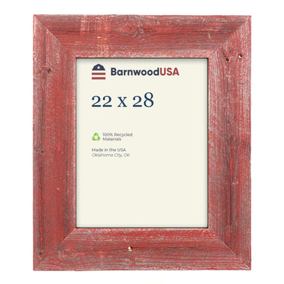 Rustic Farmhouse 3-Inch Picture Frame | Rustic Red