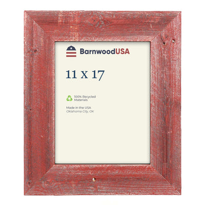 Rustic Farmhouse 3-Inch Picture Frame | Rustic Red