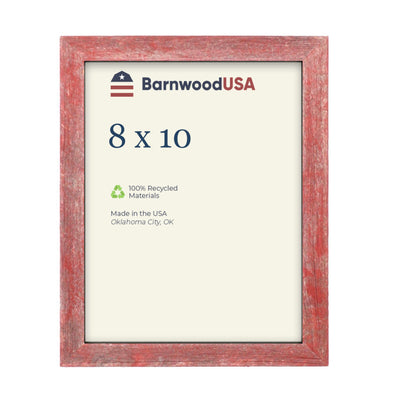 Rustic Farmhouse 1 1/2-Inch Picture Frame | Rustic Red