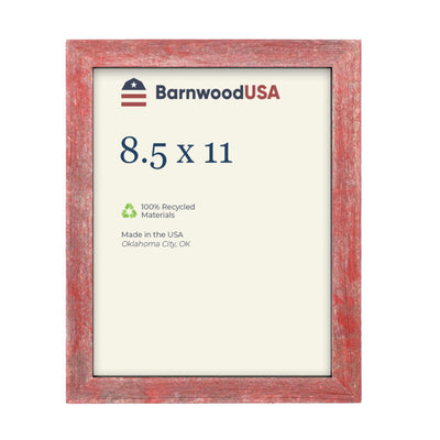 Rustic Farmhouse 1 1/2-Inch Picture Frame | Rustic Red