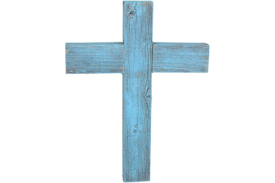 BarnwoodUSA Wall Hanging Rustic Holly Decorative cross, 100% Upcycled wood