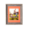 Rustic Signature Picture Frame with Tangerine Mat