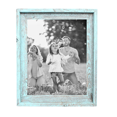 Rustic Farmhouse Signature Picture Frame | Robins Egg Blue