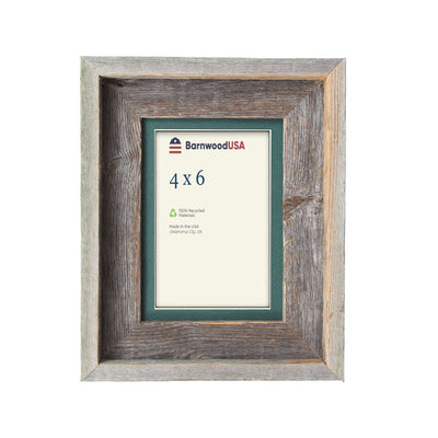 Rustic Signature Picture Frame with Hunter Green Mat