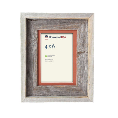 Rustic Signature Picture Frame with Terra Cotta Mat