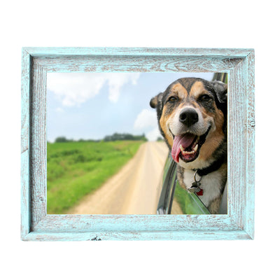 Rustic Farmhouse Signature Picture Frame | Robins Egg Blue