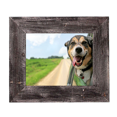 Rustic Farmhouse 3-Inch Picture Frame | Smoky Black