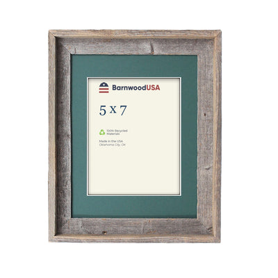 Rustic Signature Picture Frame with Hunter Green Mat