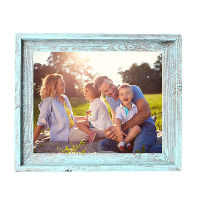 Rustic Farmhouse Signature Picture Frame | Robins Egg Blue